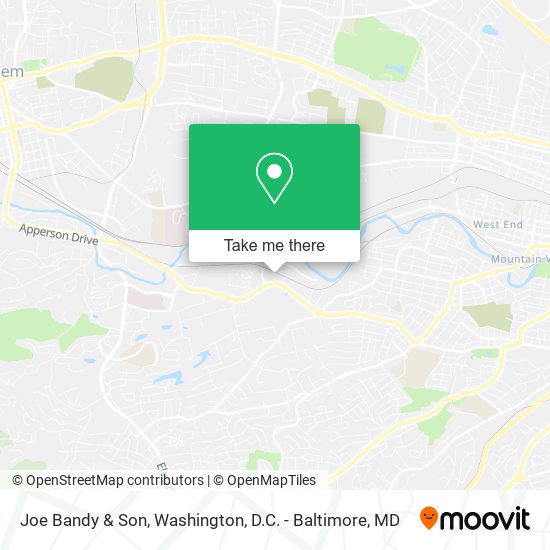 Joe Bandy & Son map