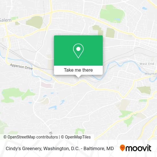 Cindy's Greenery map