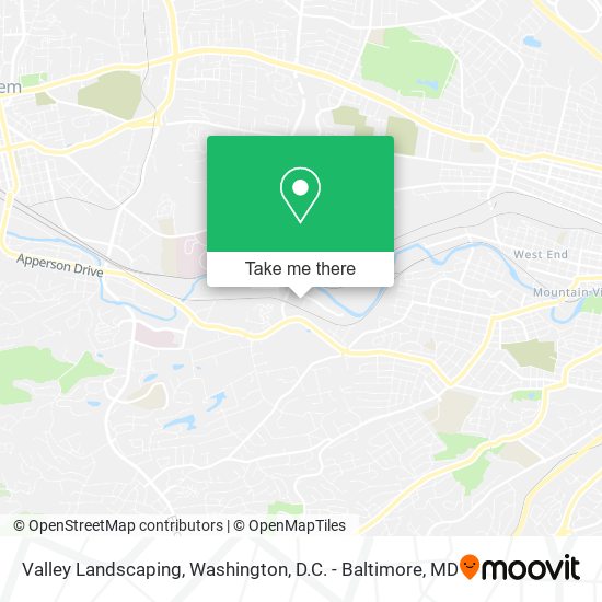 Valley Landscaping map