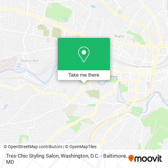 Tres-Chic Styling Salon map