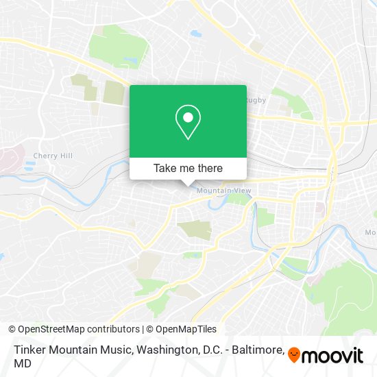 Mapa de Tinker Mountain Music