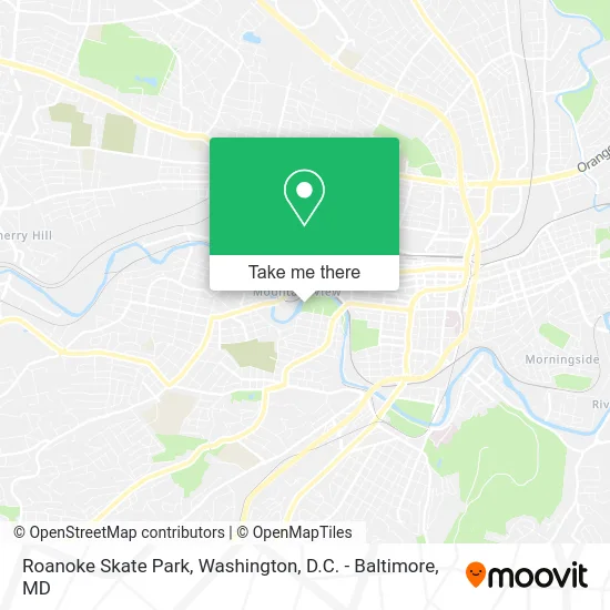 Roanoke Skate Park map