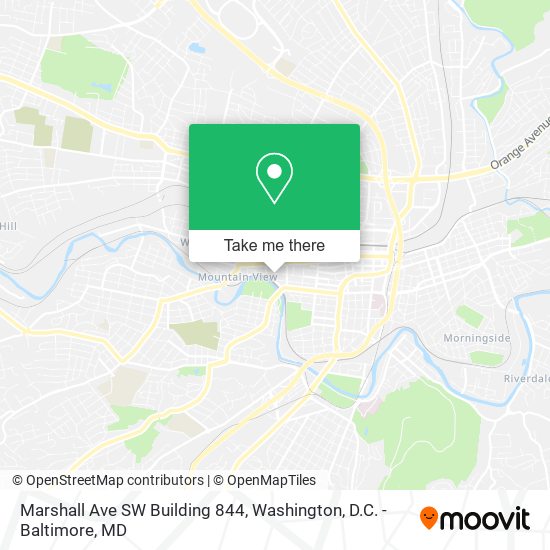 Marshall Ave SW Building 844 map