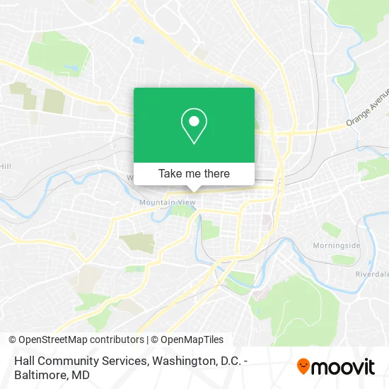 Hall Community Services map