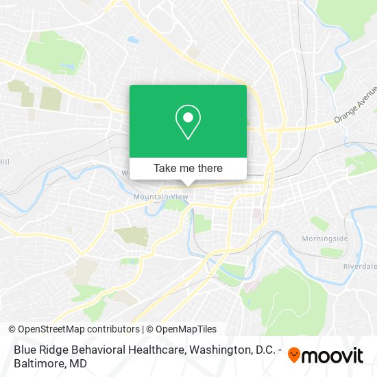 Blue Ridge Behavioral Healthcare map