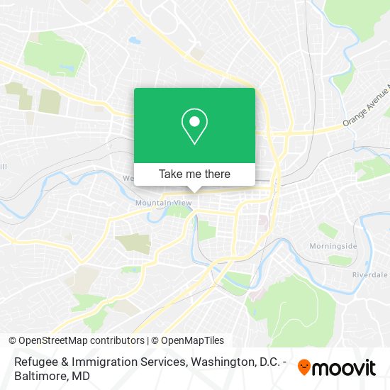 Refugee & Immigration Services map