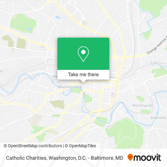 Catholic Charities map