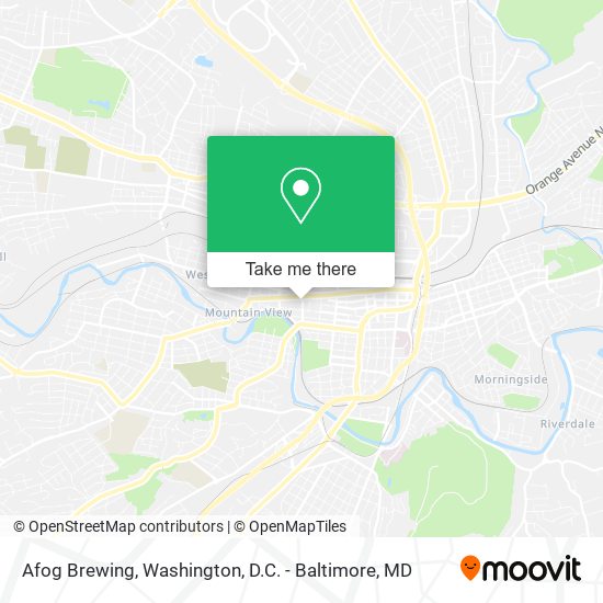 Afog Brewing map