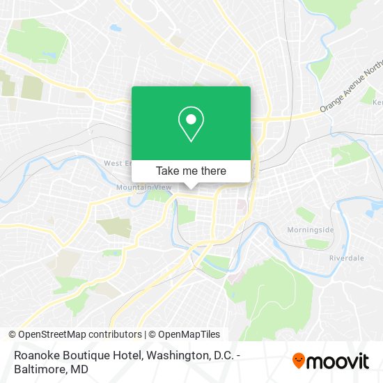 Roanoke Boutique Hotel map