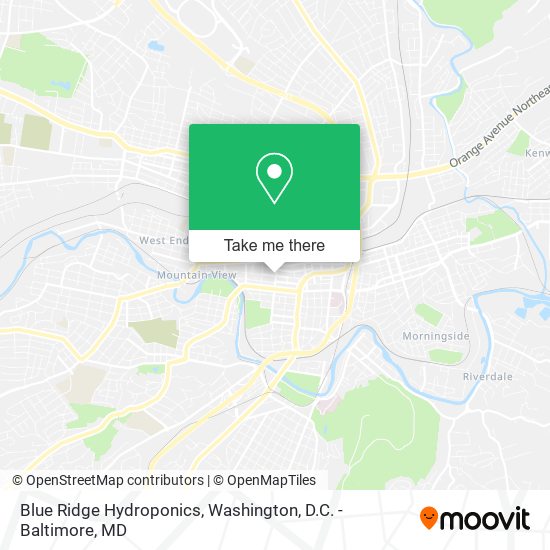 Blue Ridge Hydroponics map