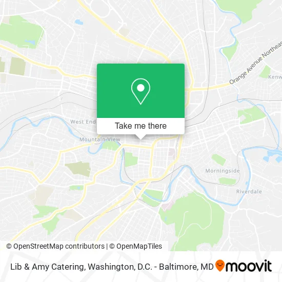 Lib & Amy Catering map