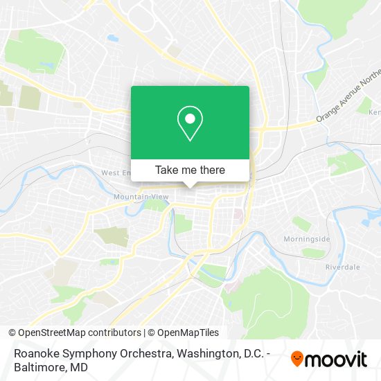 Roanoke Symphony Orchestra map