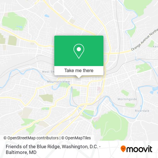 Mapa de Friends of the Blue Ridge