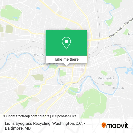 Lions Eyeglass Recycling map