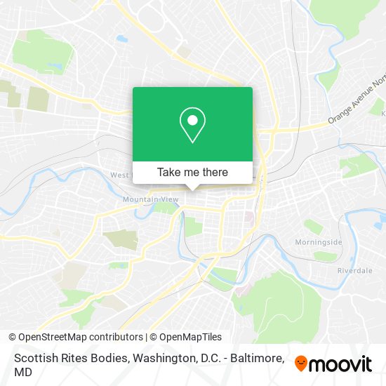 Mapa de Scottish Rites Bodies