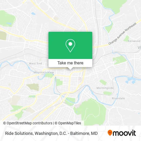 Ride Solutions map