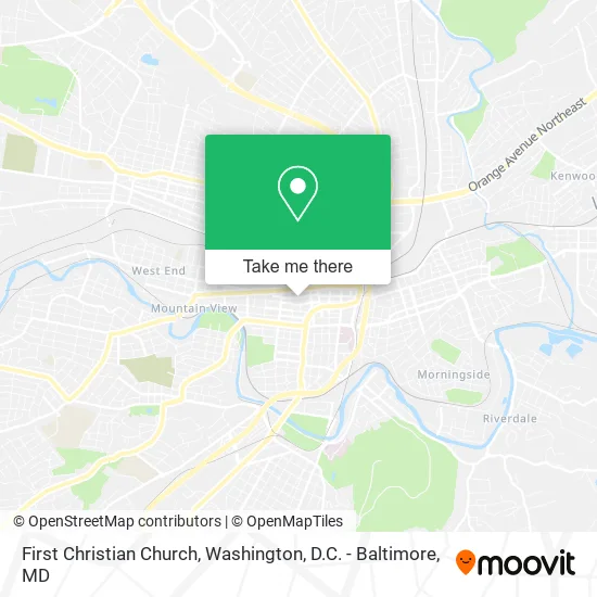 First Christian Church map