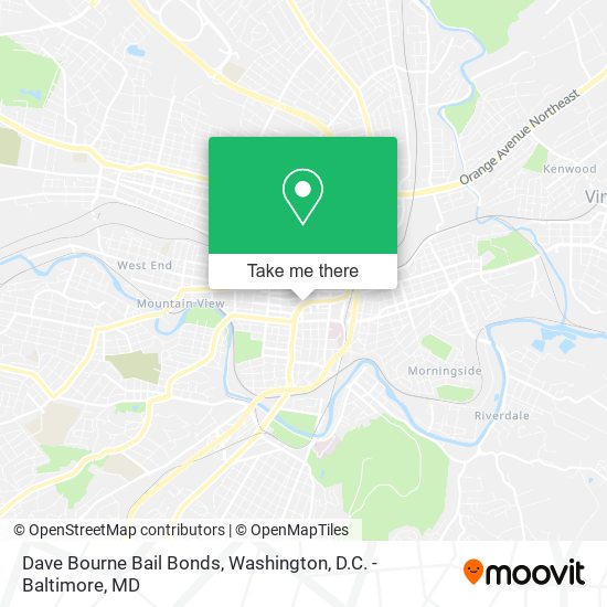 Dave Bourne Bail Bonds map