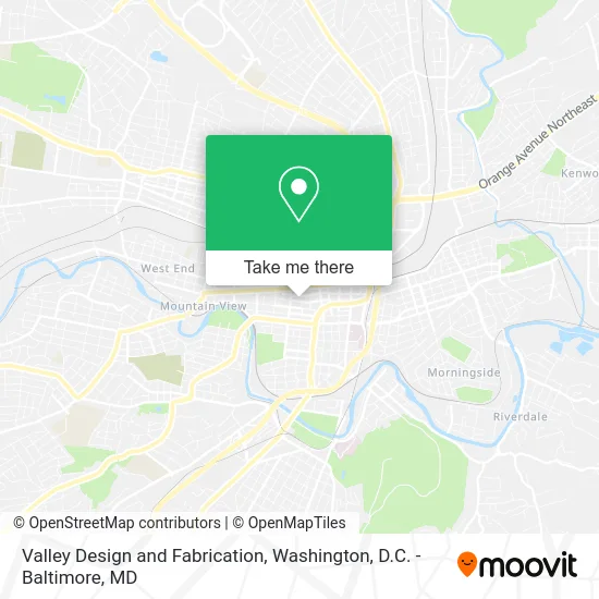 Valley Design and Fabrication map