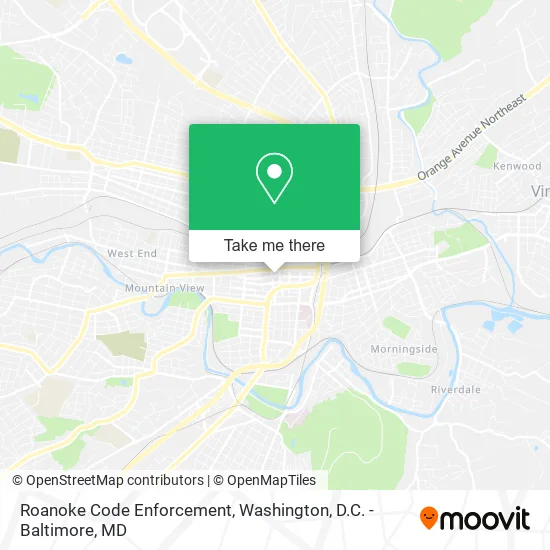 Mapa de Roanoke Code Enforcement
