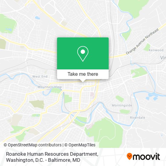 Roanoke Human Resources Department map