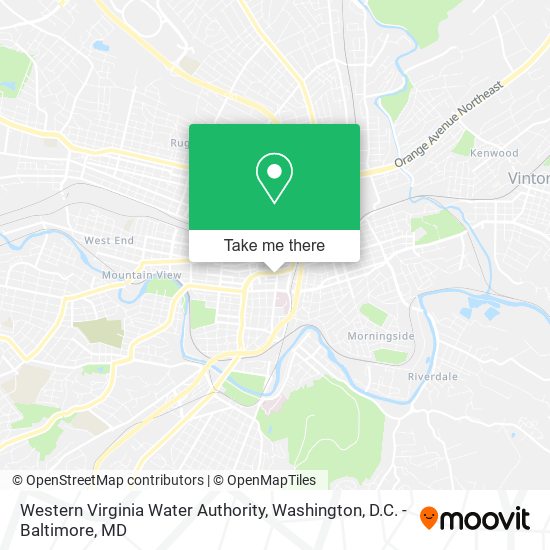 Western Virginia Water Authority map