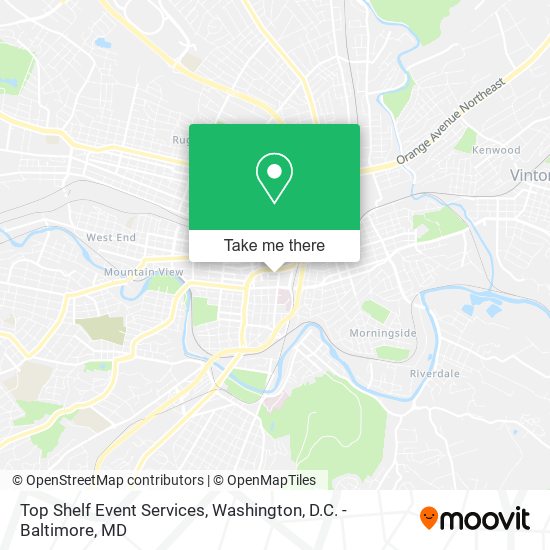 Top Shelf Event Services map