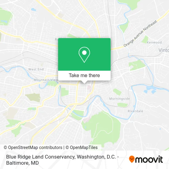 Blue Ridge Land Conservancy map