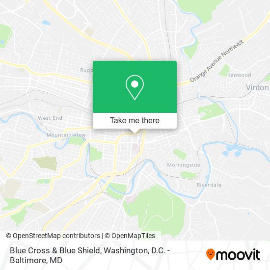 Mapa de Blue Cross & Blue Shield