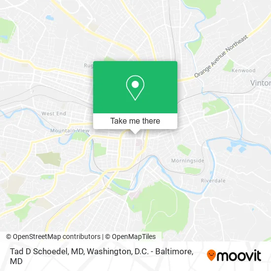 Tad D Schoedel, MD map