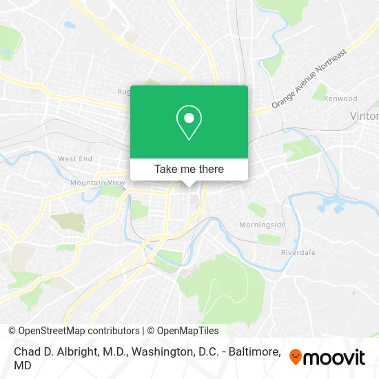 Chad D. Albright, M.D. map