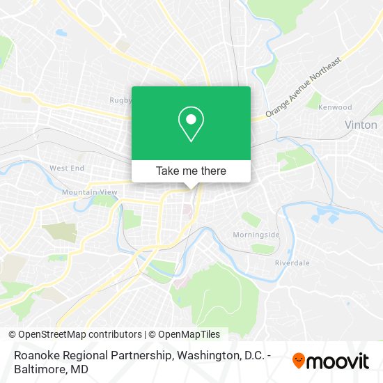 Roanoke Regional Partnership map