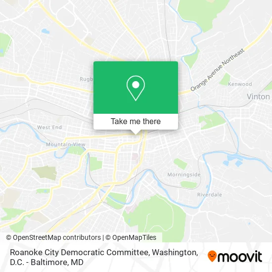 Mapa de Roanoke City Democratic Committee