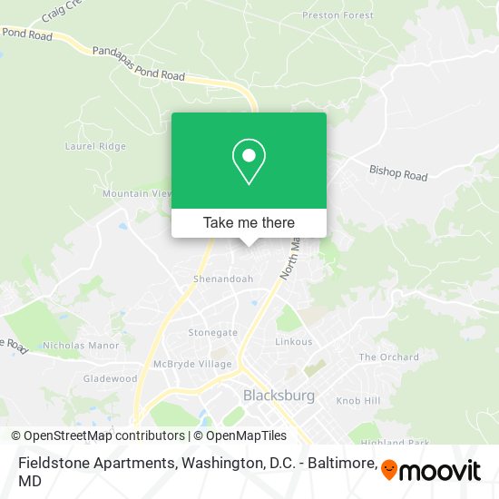 Mapa de Fieldstone Apartments