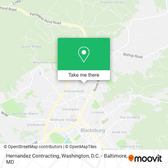 Mapa de Hernandez Contracting