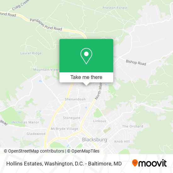 Hollins Estates map