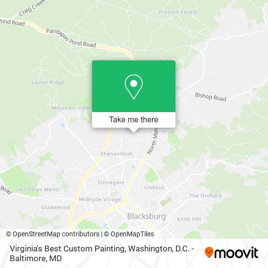 Virginia's Best Custom Painting map