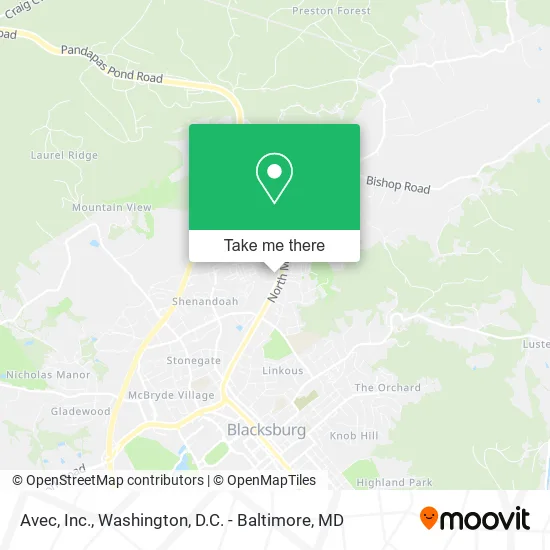 Avec, Inc. map