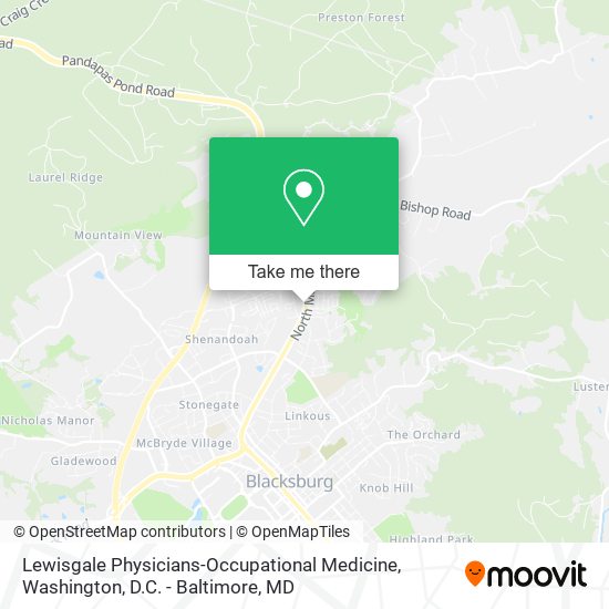 Mapa de Lewisgale Physicians-Occupational Medicine