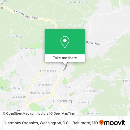 Harmony Organics map