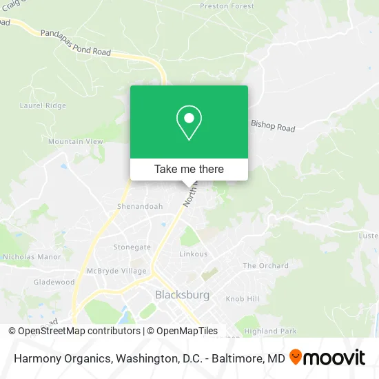 Harmony Organics map