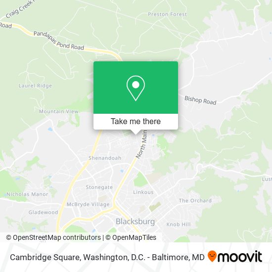 Mapa de Cambridge Square