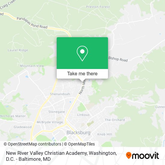 Mapa de New River Valley Christian Academy
