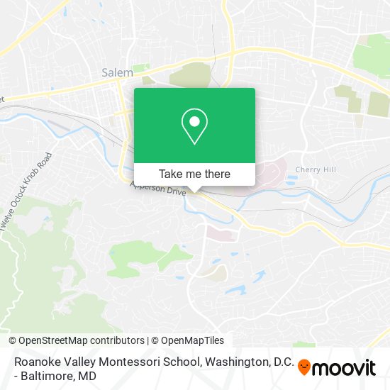 Roanoke Valley Montessori School map