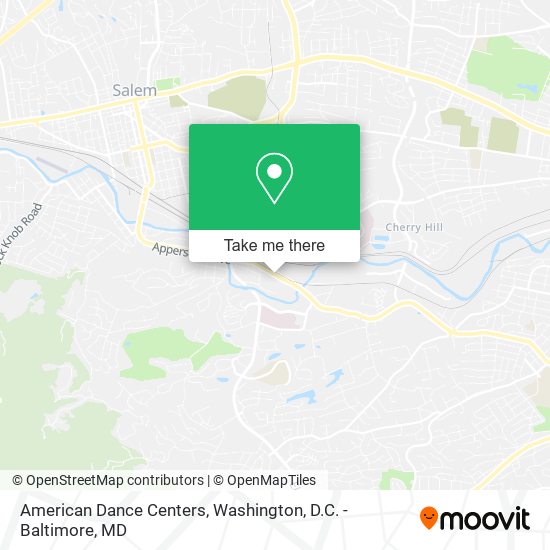 American Dance Centers map