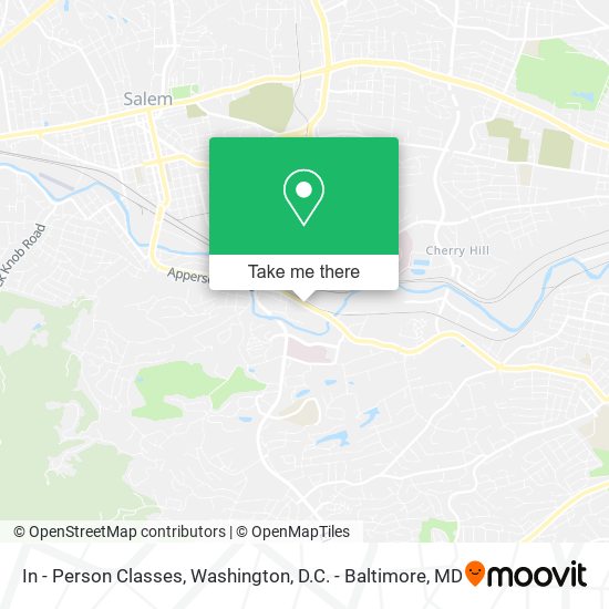 In - Person Classes map