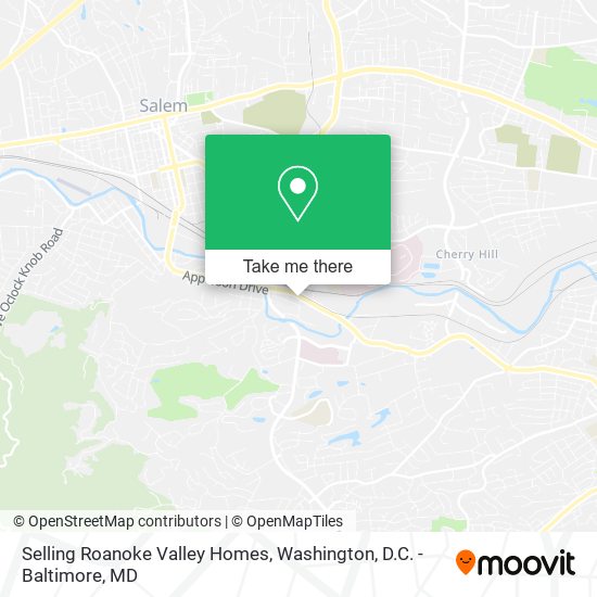 Mapa de Selling Roanoke Valley Homes