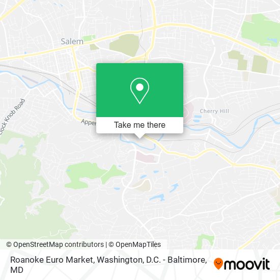 Roanoke Euro Market map