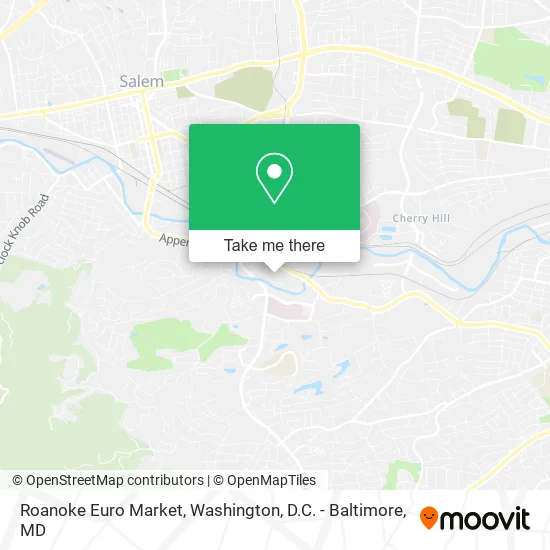Mapa de Roanoke Euro Market