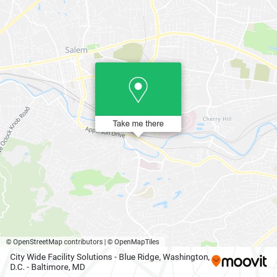 City Wide Facility Solutions - Blue Ridge map
